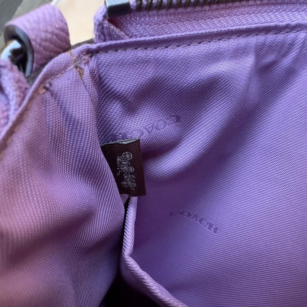 COACH Kitt Messenger Crossbody Bag-Crossgrain Leather-Limited Edtn Lilac-#59975